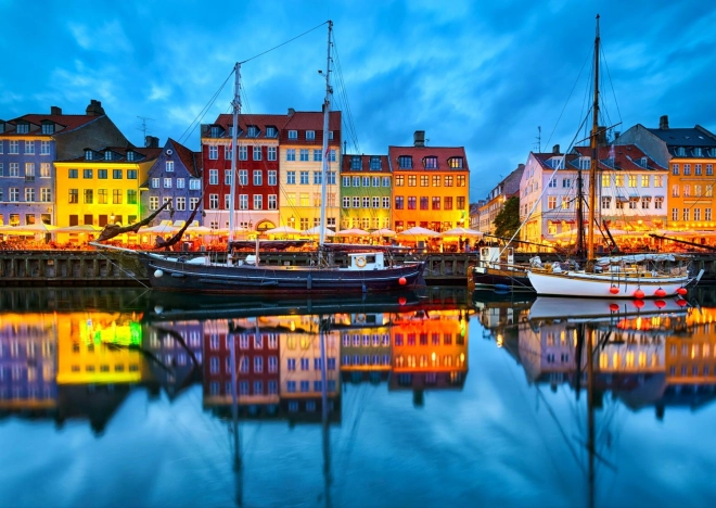 Puzzle Old Copenhagen Harbor 1000 Pieces
