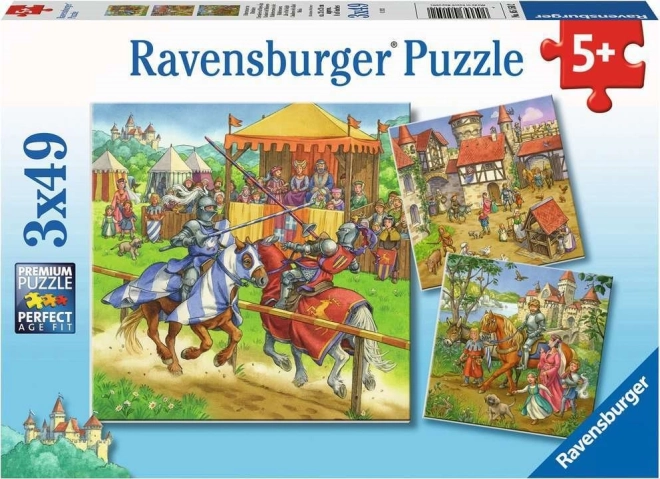 Ravensburger пъзел Рицарски турнир 3×49 части