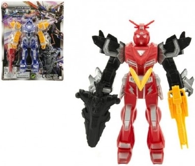 Пластмасова фигурка робот 15 см – екшън боец, 4 цвята