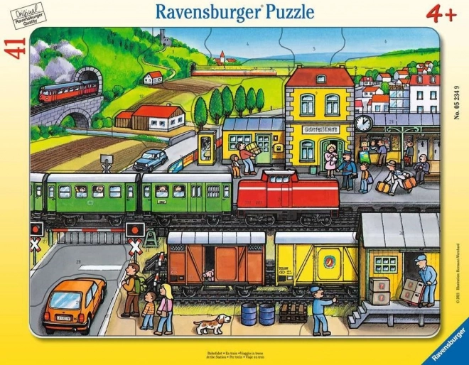 Ravensburger пъзел На гарата 41 части