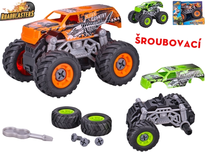 Завинтващ се monster truck със задвижване чрез маховик ROADBLASTERS 12 см