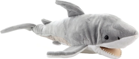 Plush shark hand puppet 46 cm