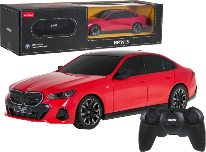 RC кола 1:24 BMW i5 червено Rastar