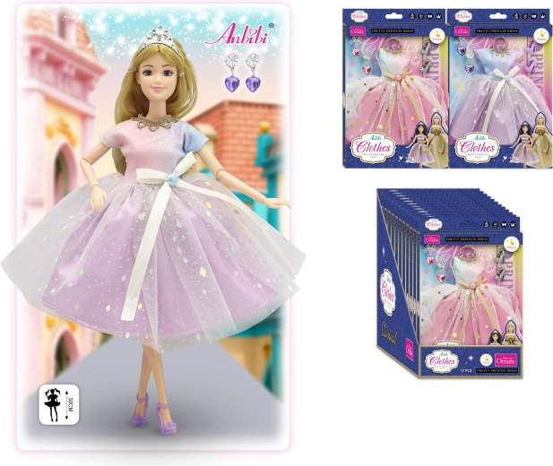 Класическа принцеска рокля за кукли 30 см – различни видове