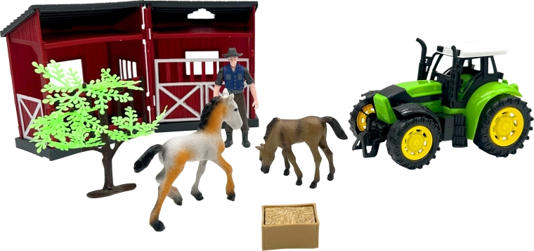 Farm with Tractor and Stable