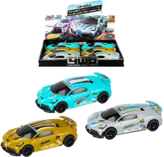 Drift Racing Pull-Back Car (Friction Motor) – 3 Colors