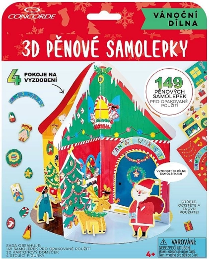 3D foam stickers Christmas workshop CONCORDE