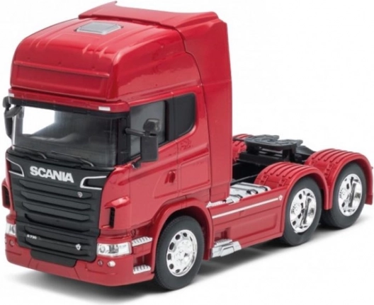 Welly влекач Scania V8 R730 1:32 червен