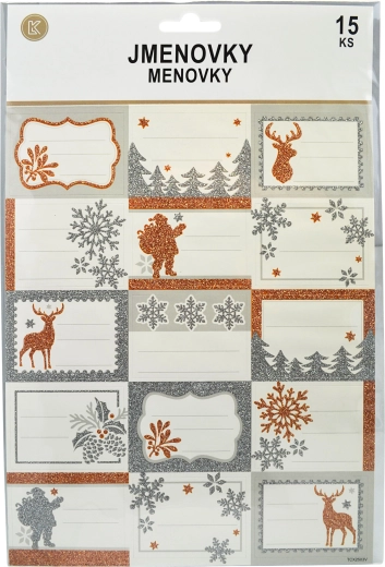 Self-adhesive Christmas gift tags SPARKYS