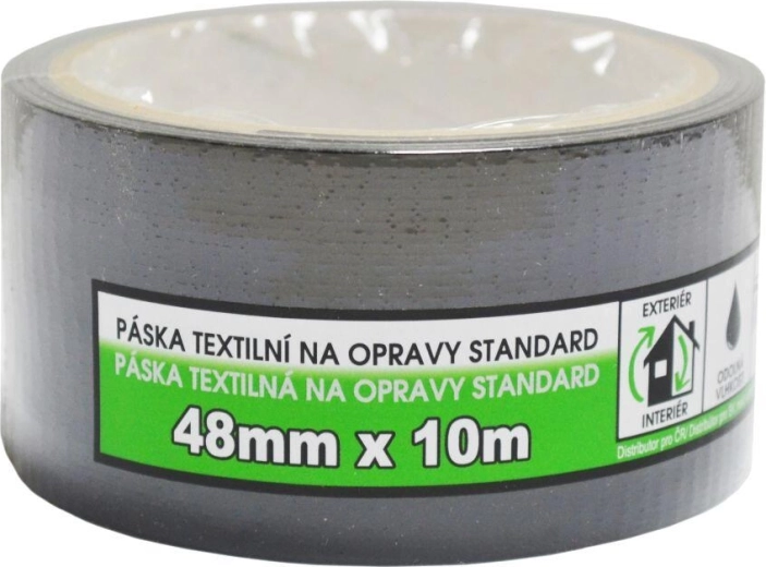 Текстилна ремонтна лента 48 mm × 10 m черна