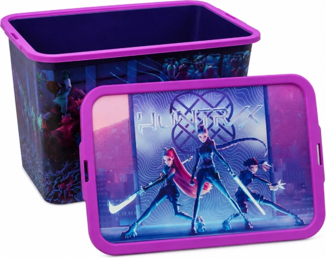Кутия за съхранение K-Pop Demon Hunters с капак на клипс 23 л
