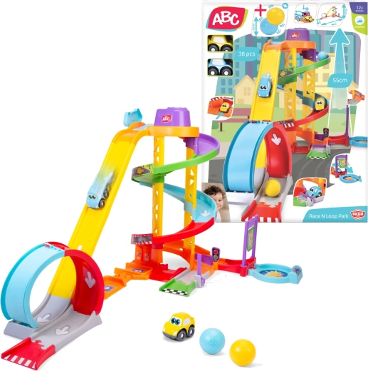 ABC Race N Loop Park Race Track with 2 Cars