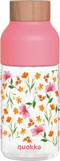 Quokka Ice Pink Flowers drinking bottle 570 ml