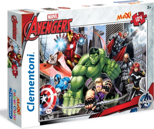 Пъзел CLEMENTONI Avengers Готови за битка MAXI 104 части