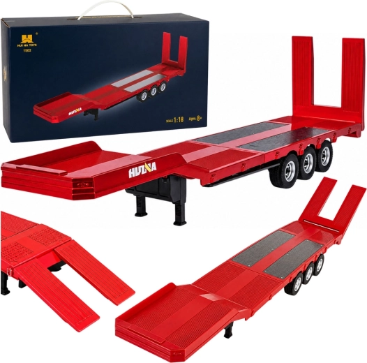 Нискорамно ремарке за Huina Scania 770S (1:18) червено