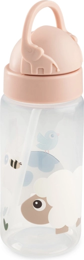 Done by Deer straw bottle Tiny farm pink 350 ml
