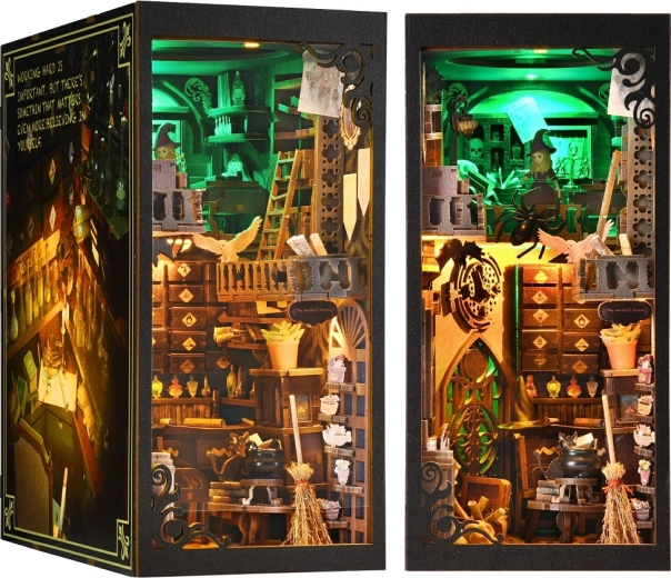 2Kids Toys 3D комплект за сглобяване и книгоразделител миниатюра на къщичка Къщата на вещицата