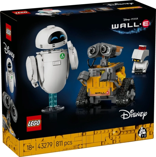 LEGO Disney Pixar WALL‑E & EVE – building set for adults (811 pieces)