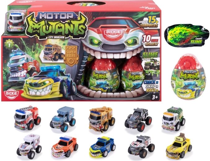 Surprise egg with MONSTER Motor Mutants Dickie vehicle - 1 piece
