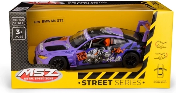 MSZ BMW M4 GT3 racing model in 1:24 scale
