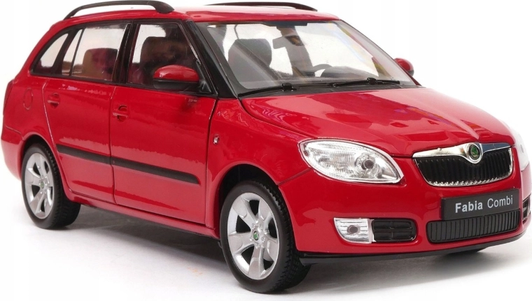 Welly Škoda Fabia Combi II 2009 red 1:24
