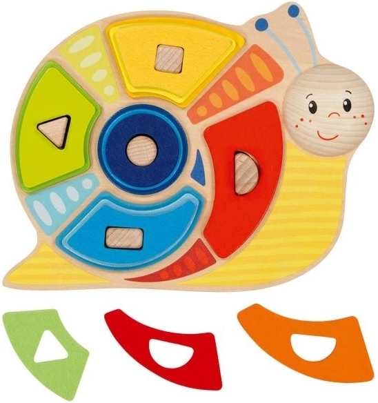 Montessori цветен сортиращ охлюв