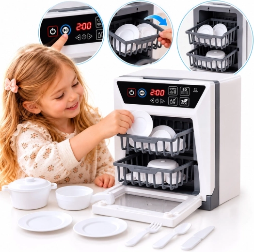 Children's Dishwasher with Sounds and Dishes