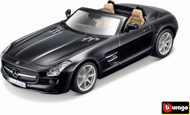 Bburago Mercedes-Benz SLS AMG Roadster 1:32 черна металик