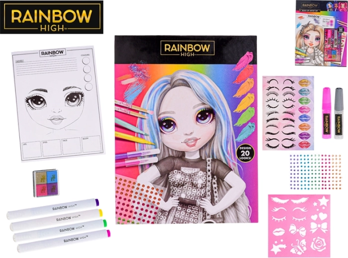 Модерен креативен моден комплект Rainbow High – 1 брой