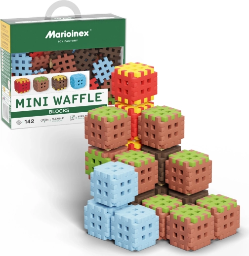 Строителен комплект Mini Waffle Blocks 142 части MARIOINEX