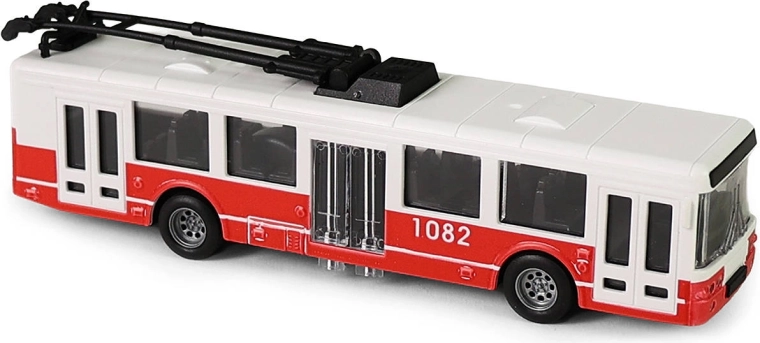 Red MHD Trolleybus 16 cm