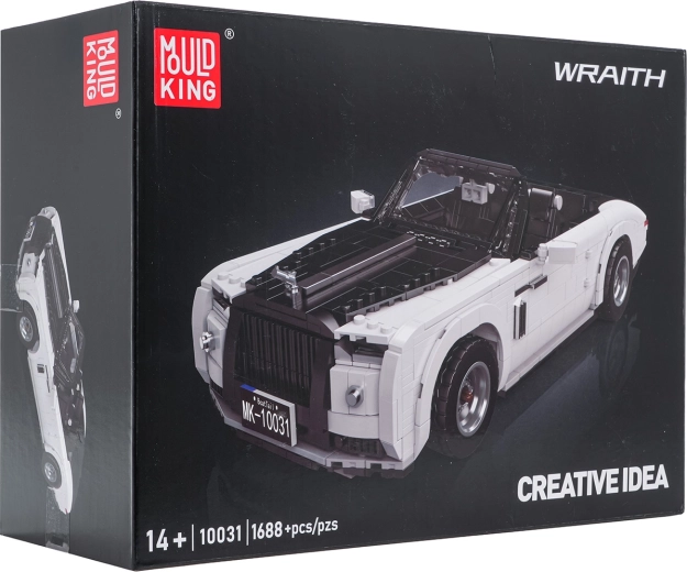 Mould King White Convertible Building Set, 1688 Pieces