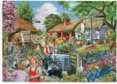 Пъзел House of Puzzles Ферма с 500 големи части