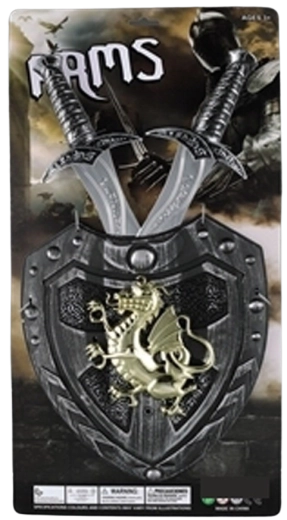 Knight Armor – Shield and Two Swords Set for Kids
