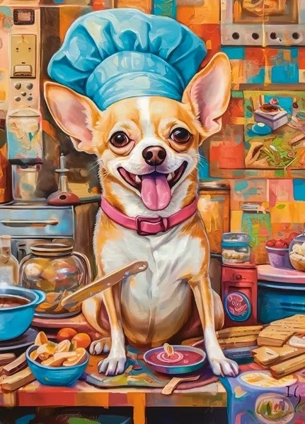 CASTORLAND Puzzle Dog Chef 120 Pieces