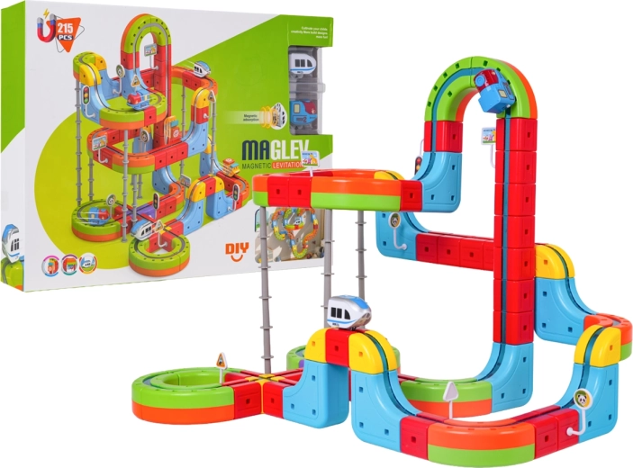 Magnetic Colorful Anti-Gravity Train Track with 215 Pieces