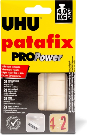 Patafix PROPower white adhesive putty, 21 pieces