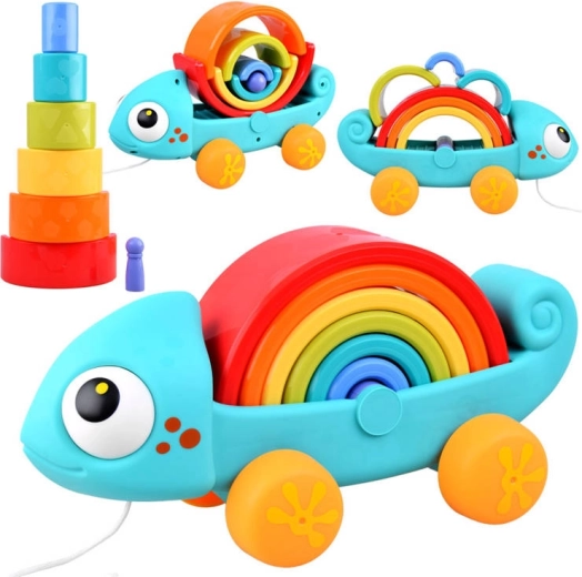 Rainbow Chameleon Montessori Puzzle 18m+