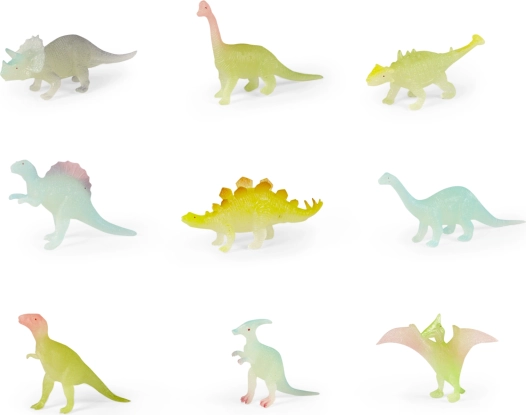 Неонови динозаври, светещи в тъмното