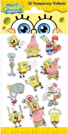 Временни татуировки SPONGEBOB за деца