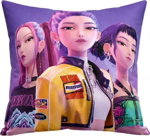 Декоративна възглавница K-Pop Demon Hunters Huntrix 40 × 40 см