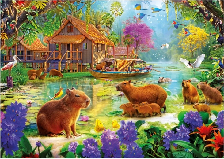 Puzzle Capybara Village 500 pieces EDUCA