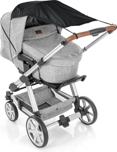 Reer слънцезащитен сенник за количка черен UPF 50+