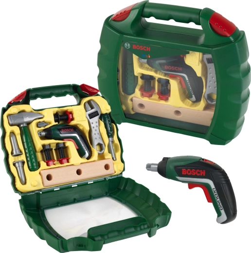Детски куфар с инструменти BOSCH Mini и акумулаторен винтоверт Ixolino II