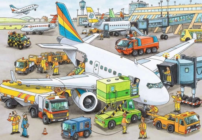 Busy Airport Puzzle 35 pieces