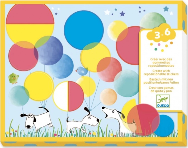 Djeco Rainbow Collage: Magical Circles
