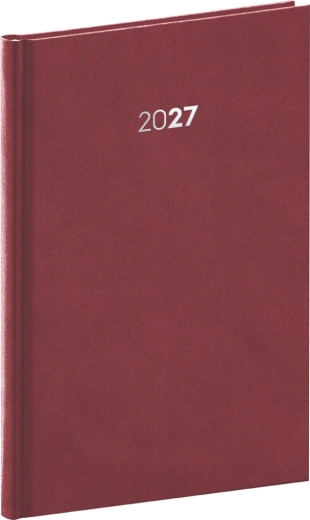 Notique weekly diary Balakon 2027 burgundy 15 × 21 cm