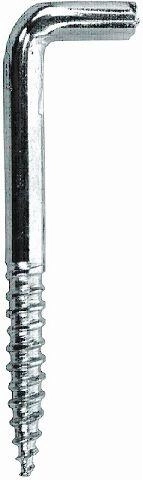 Screw eye with thread and slot 4.4 × 60 mm, galvanized steel, 100 pcs