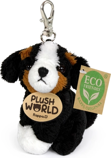 Plush Bernese Mountain Dog Keychain 9 cm Eco-Friendly Plush World