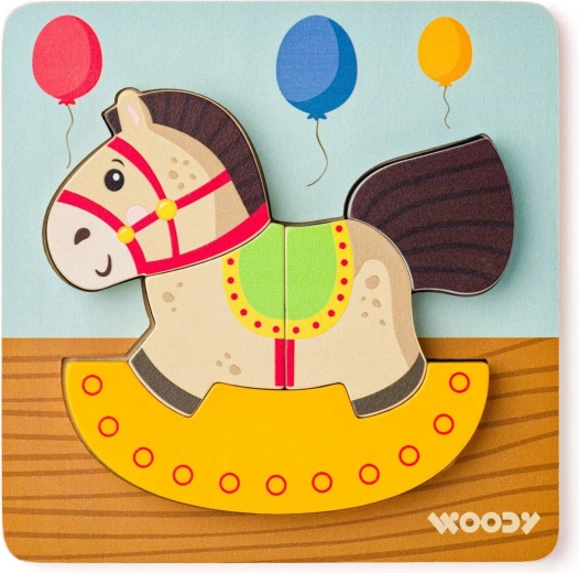 Puzzle Horse on a Rocker